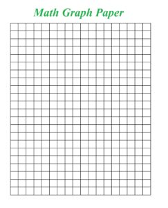Uses of Math Graph Paper