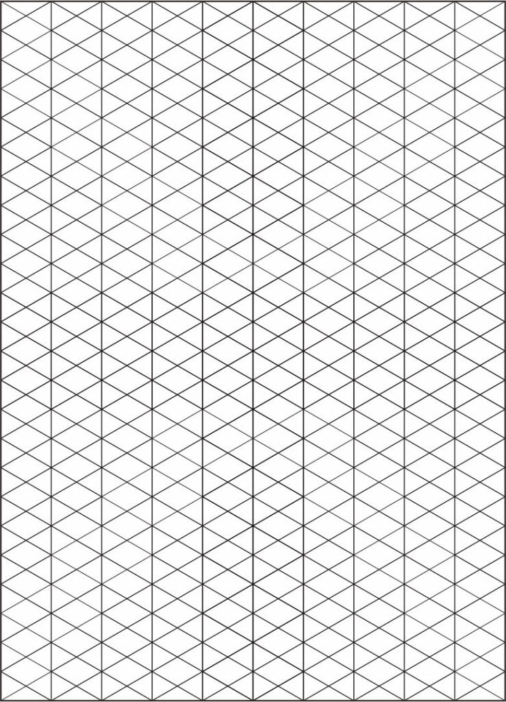 Printable Free Isometric Graph Paper In PDF